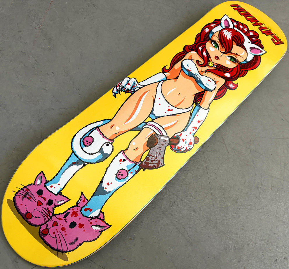 Hook Ups Hatchet Killer Akiko 8.25" Skateboard Deck