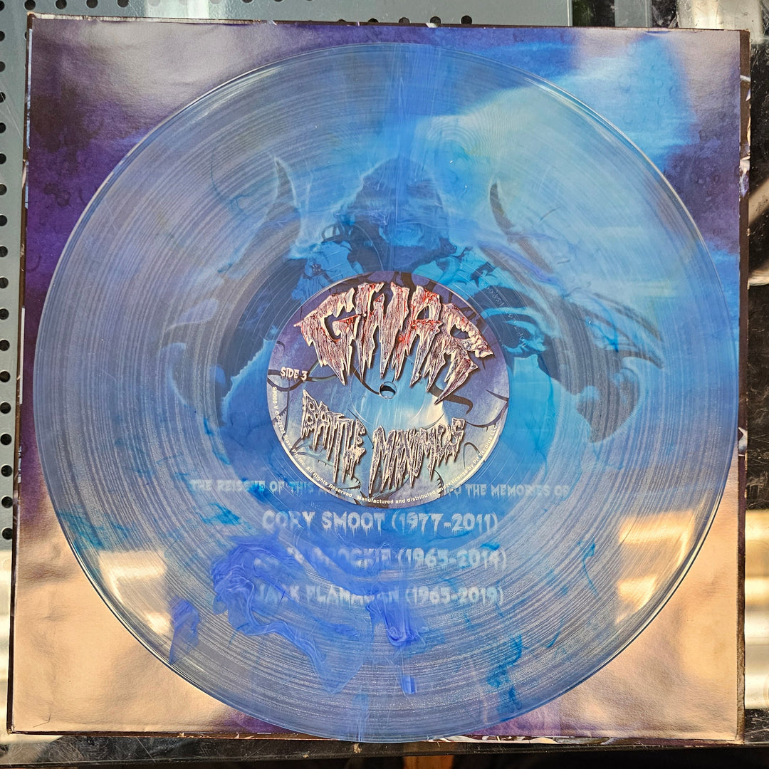 Gwar – Battle Maximus Crystal Blue w/Dark Blue Swirl Color 2x Vinyl LP Record **USED**