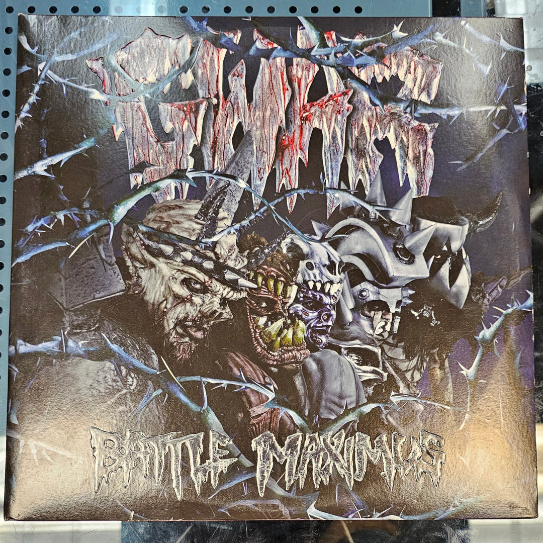 Gwar – Battle Maximus Crystal Blue w/Dark Blue Swirl Color 2x Vinyl LP Record **USED**