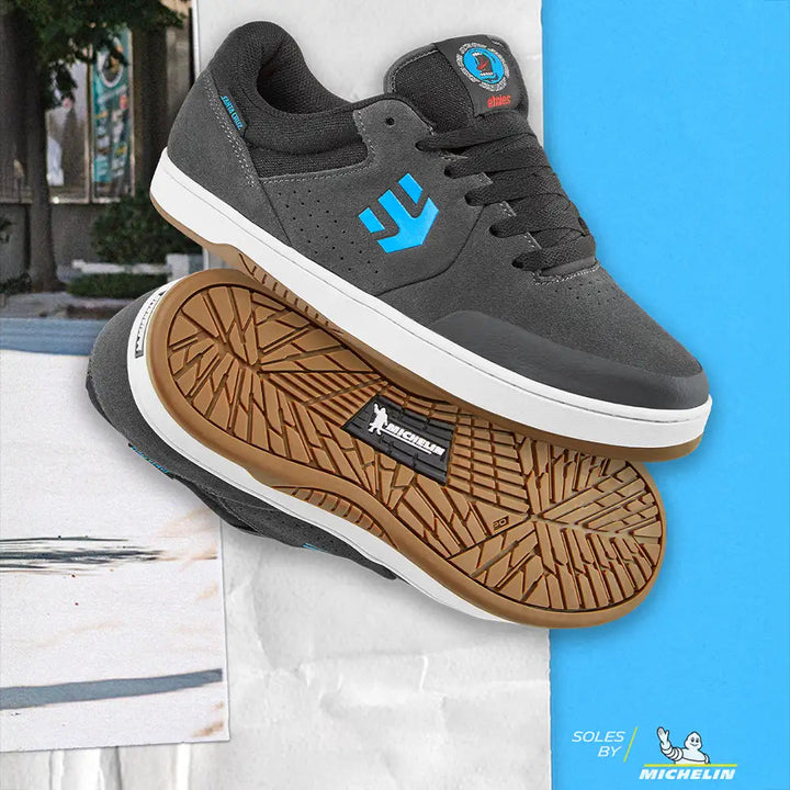 ETNIES x SANTA CRUZ MARANA MICHELIN DK GREY/BLACK SKATEBOARD SHOES