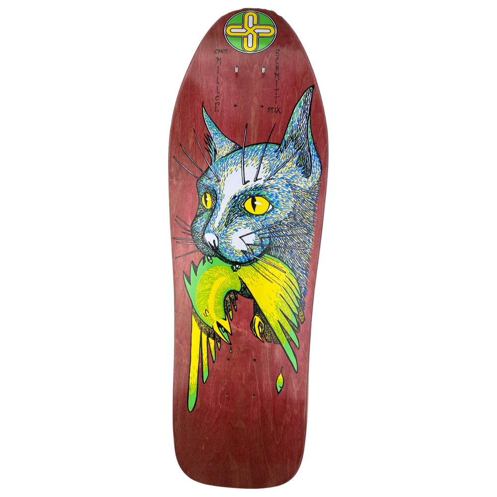 Chris Miller Bird in the Mouth skateboard deck alternate colorway