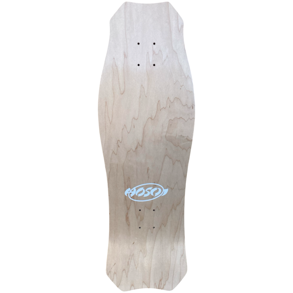 Hosoi Rocket Air LTD Silver Foil skateboard deck detail view