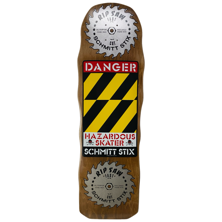 Schmitt Stix Danger Saw 10" Skateboard Deck