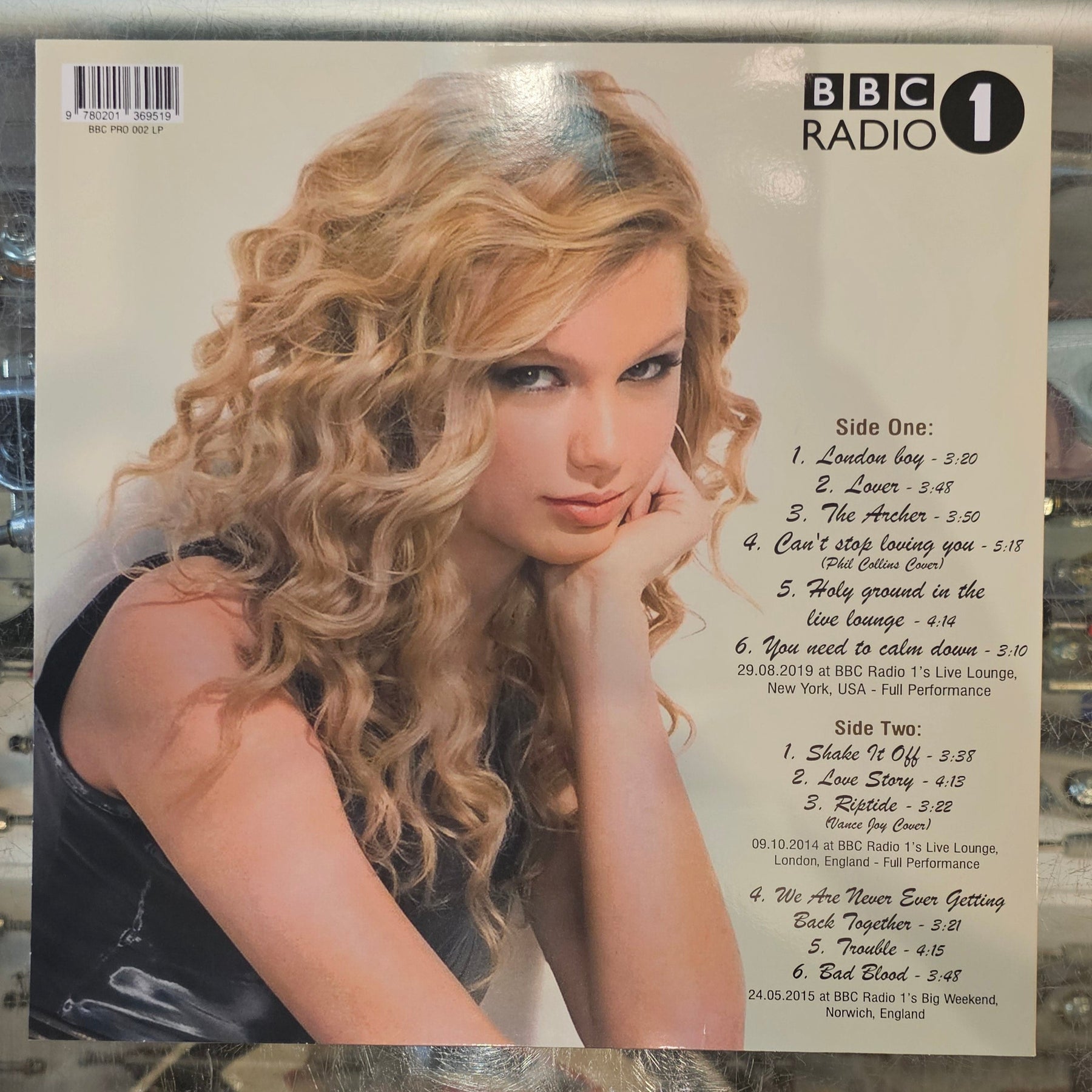 Taylor Swift - AT THE BBC (Color Vinyl) LP Record *Unofficial