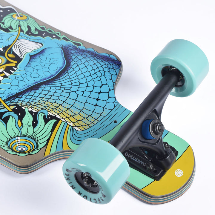 Sector 9 Fault Line Feast 9.75 x 39.5 Complete Drop Thru Longboard