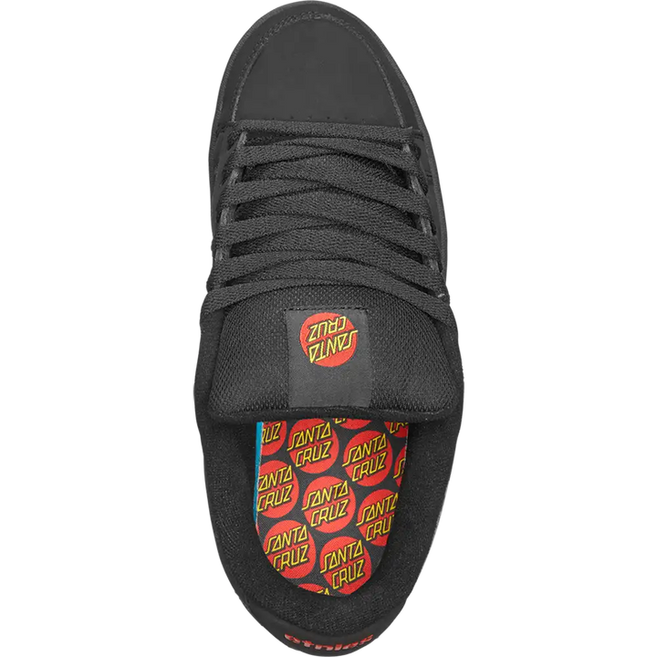 ETNIES x SANTA CRUZ KINGPIN BLACK SKATEBOARD SHOES
