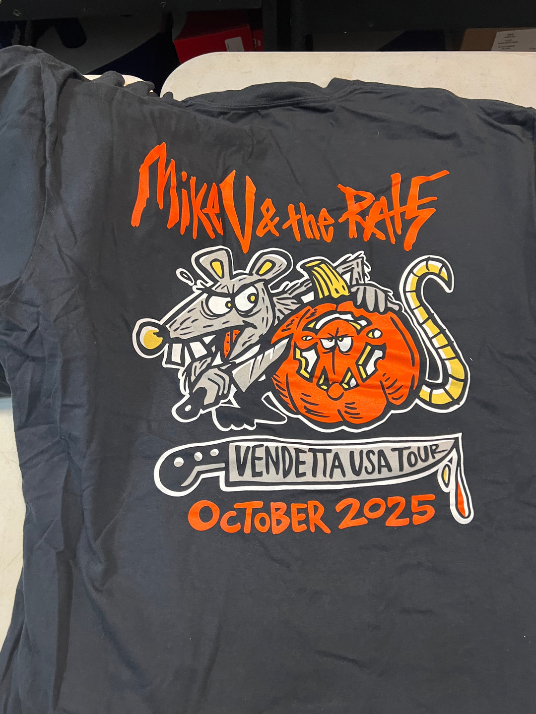 Mike V & the Rats "Vendetta Tour" Pocket T-Shirt Mike Vallely