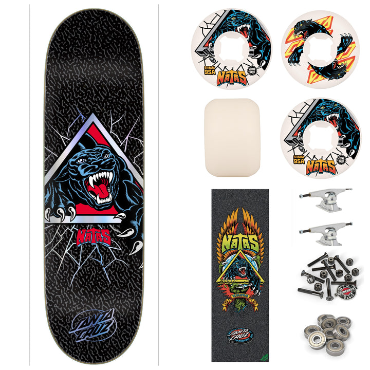 Santa Cruz Natas Shattered Panther VX 9" Complete Skateboard