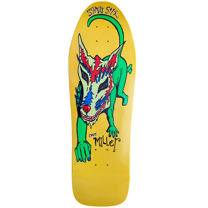 Schmitt Stix Chris Miller Dog Large 10" Skateboard Deck