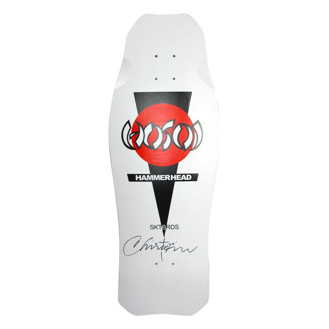 Hosoi Og Hammerhead 10.5" [Autographed] White Skateboard Deck