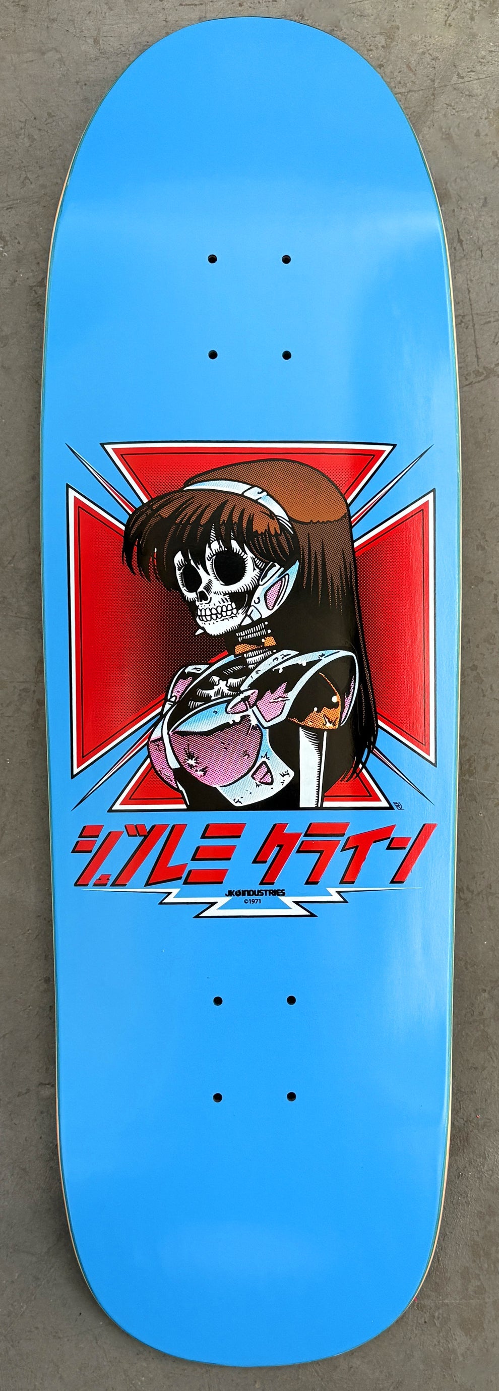 JK Industries x Tony Hawk OG Dream Girl Blue 9.5" Skateboard Deck