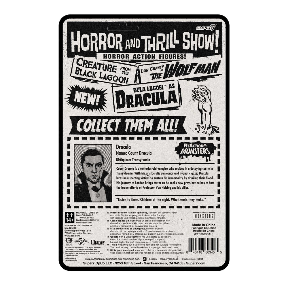 Super7 x Universal Monsters - Dracula ReAction Figure