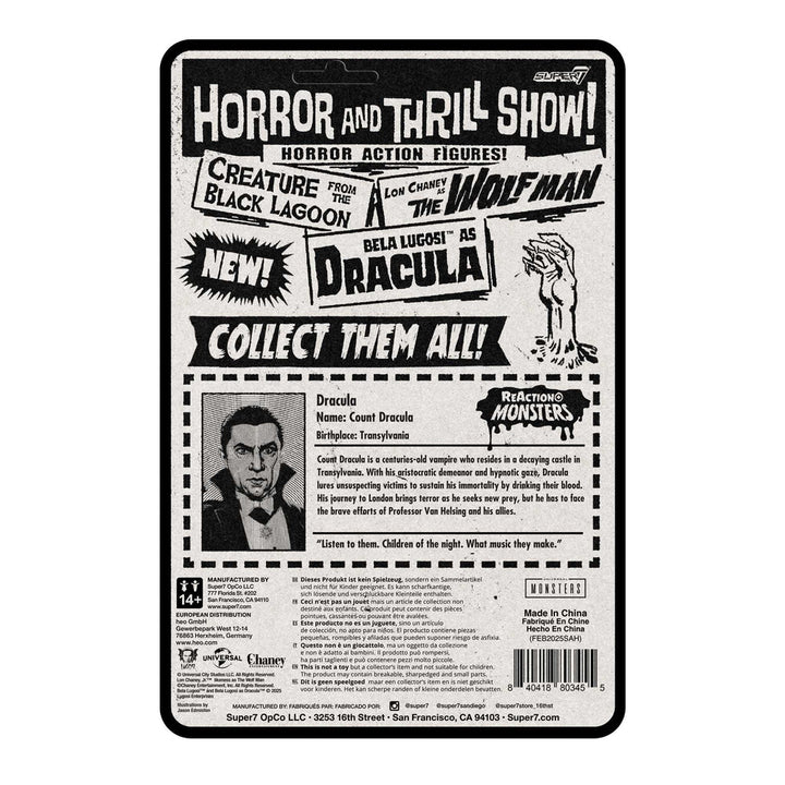 Super7 x Universal Monsters - Dracula ReAction Figure