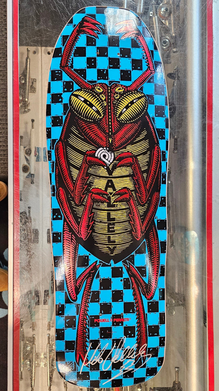 POWELL PERALTA MIKE VALLELY "BUG" RED FOIL [Autographed] SKATEBOARD DECK