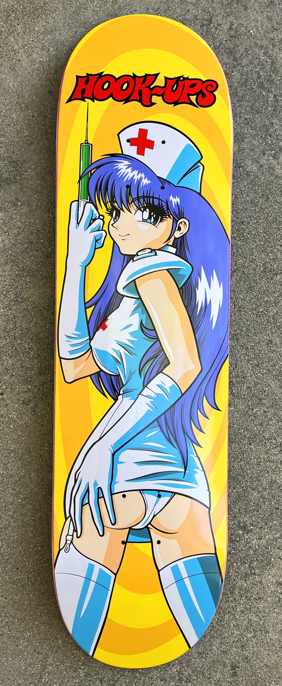 Hook Ups Nurse Cherry 8.25" Skateboard Deck
