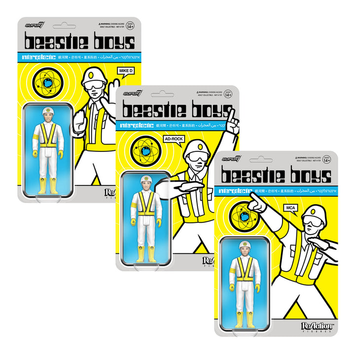 Super7 x Beastie Boys - Mike D, MCA, Ad-Rock [Intergalactic Crossing Guard] Figure Set of 3