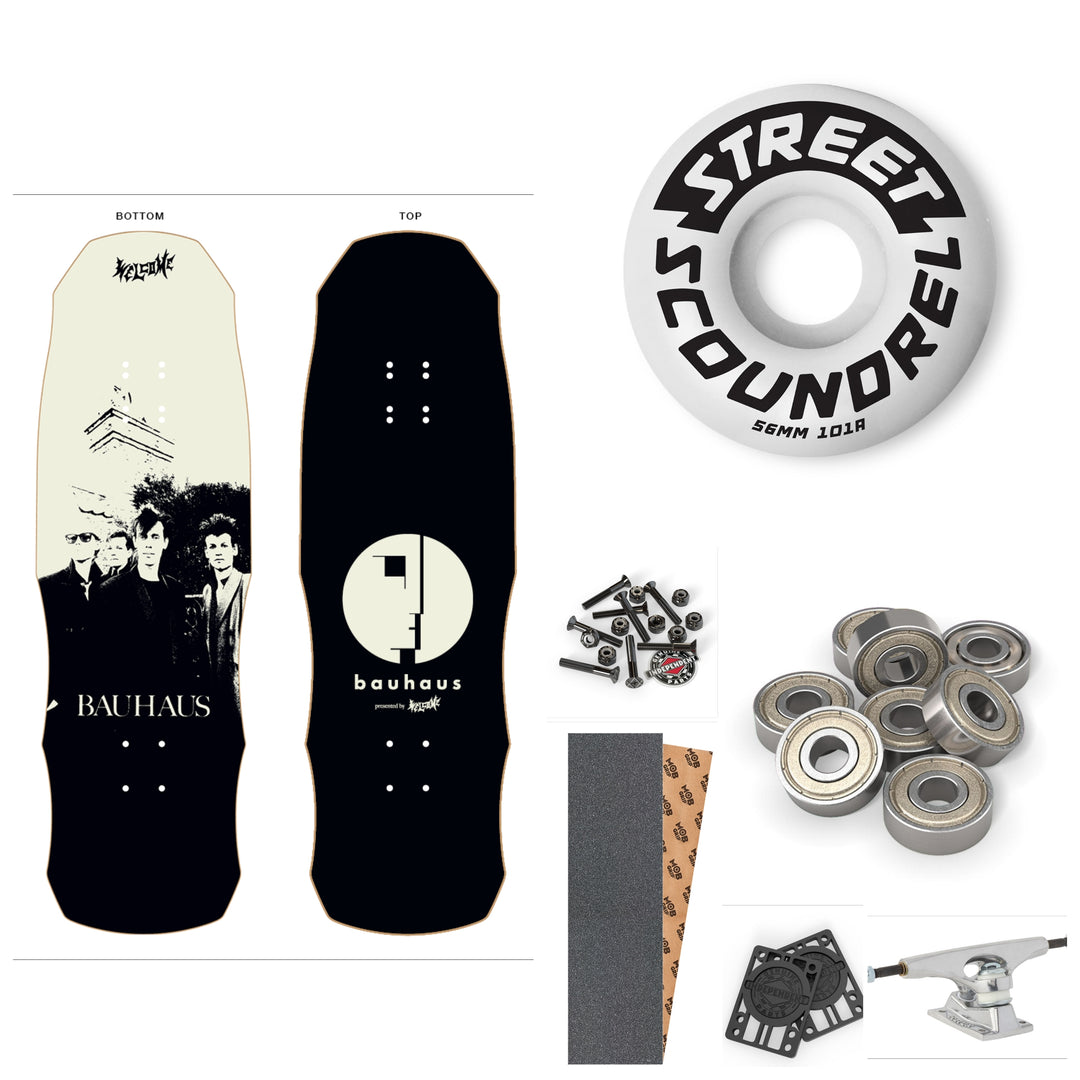 WELCOME X BAUHAUS PORTRAIT ON DARK LORD 9.75" COMPLETE SKATEBOARD