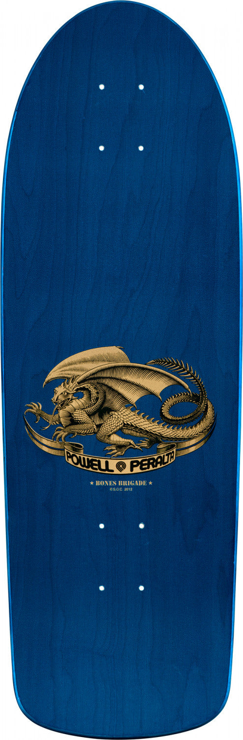 Powell Peralta Tony Hawk Skull Bones Brigade Series 2 Blue Skateboard Deck