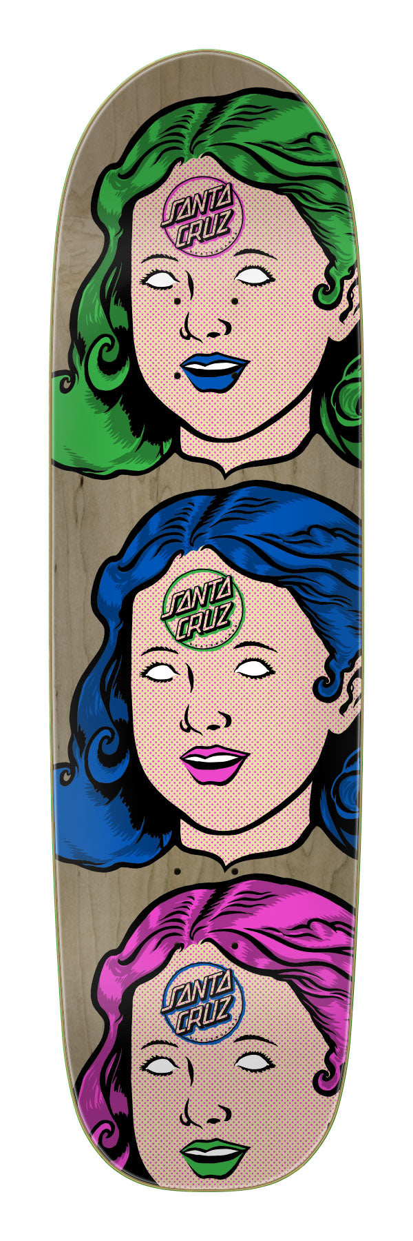 Santa Cruz Possessed Head FeelBase Pro 8.5" Skateboard Deck