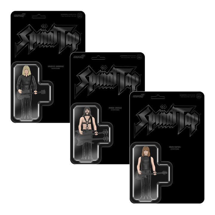 Super7 x SPINAL TAP W2 - Derek Smalls, Nigel Tufnel, & David St. Hubbins - ReAction Figures