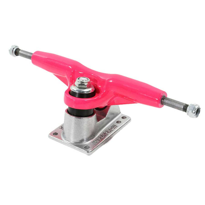Gullwing Pro III Neon Pink / Silver 9" Skateboard Trucks