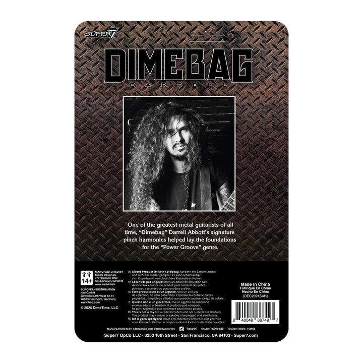 Super7 x Dimebag Darrell (Culprit) ReAction Figure