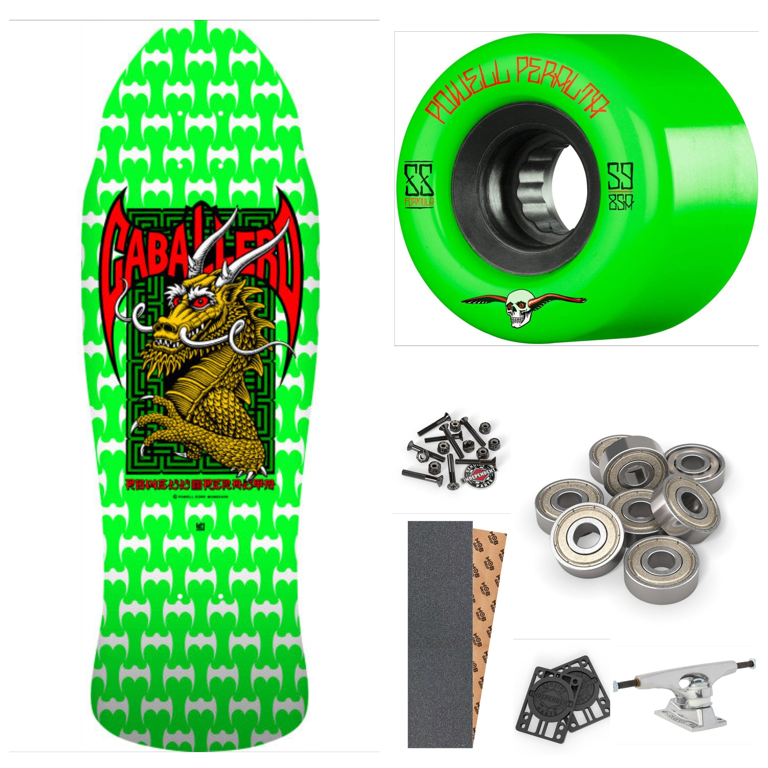 Powell Peralta Steve Caballero Street Dragon DNB Green 9.625