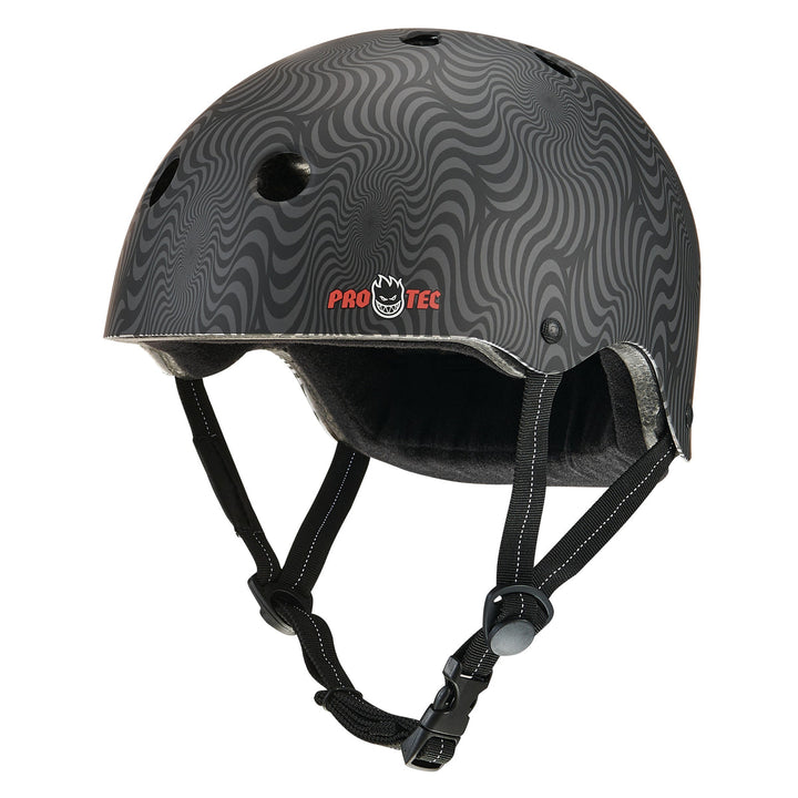 Pro-Tec x Spitfire LOW PRO (Black Swirl) Certified Helmet