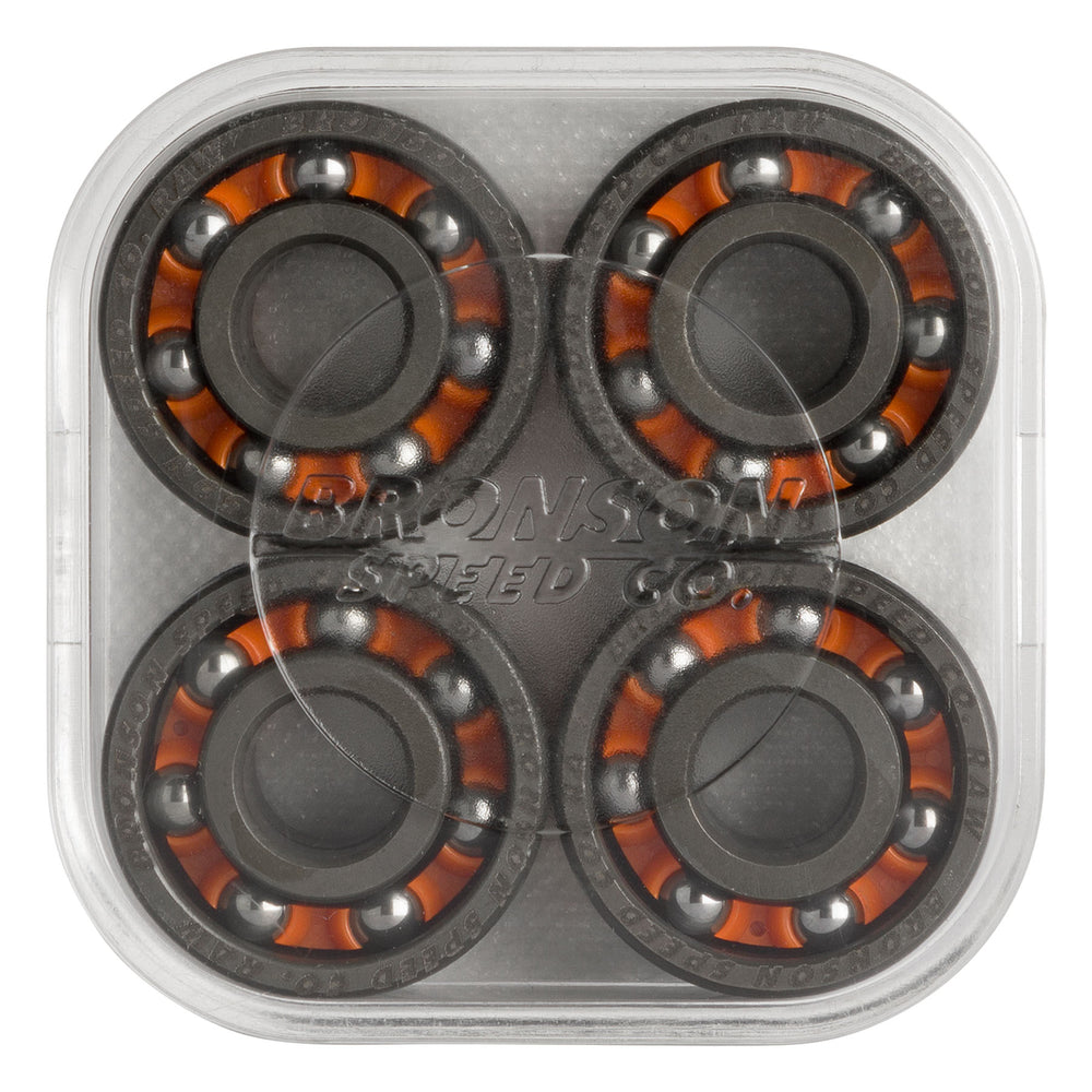 Bronson Speed Co. 6-Ball Raw Skateboard Bearings (Set Of 8)