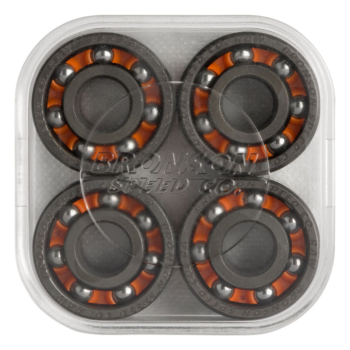 Bronson Speed Co. 6-Ball Raw Skateboard Bearings (Set Of 8)