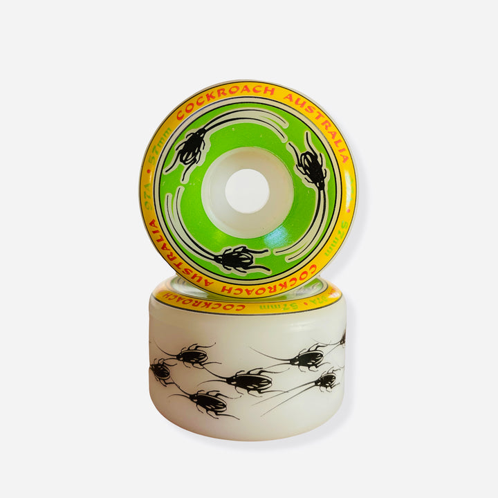 COCKROACH ODD BODS Green 57mm 97A SKATEBOARD WHEELS