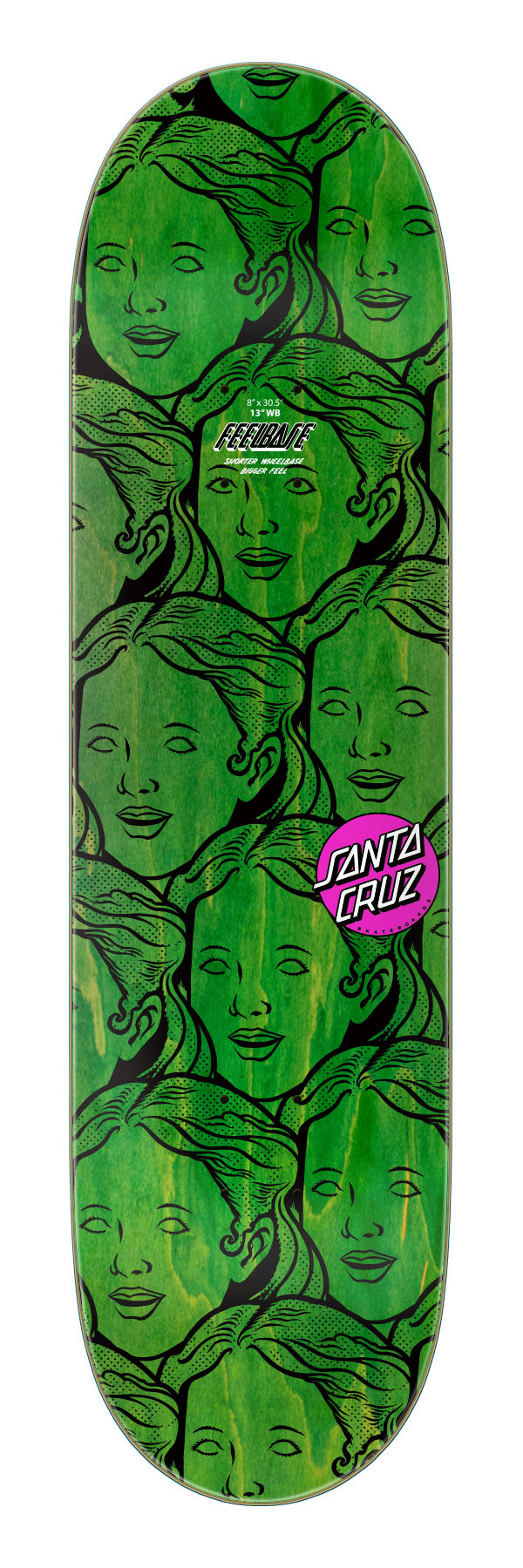 Santa Cruz Possessed Head FeelBase Pro 8" Complete Skateboard