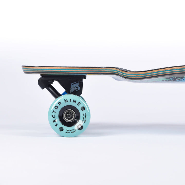Sector 9 Fault Line Feast 9.75 x 39.5 Complete Drop Thru Longboard