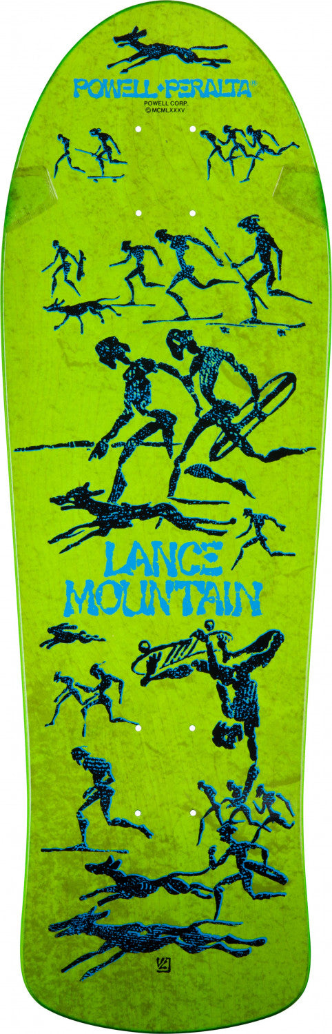 Powell Peralta Lance Mountain Future Primitive Bones Brigade Series 1 Green Skateboard Deck