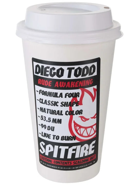 Spitfire F4 Diego Todd Rude Awakening Classic 53.5mm 99a Skateboard Wheels