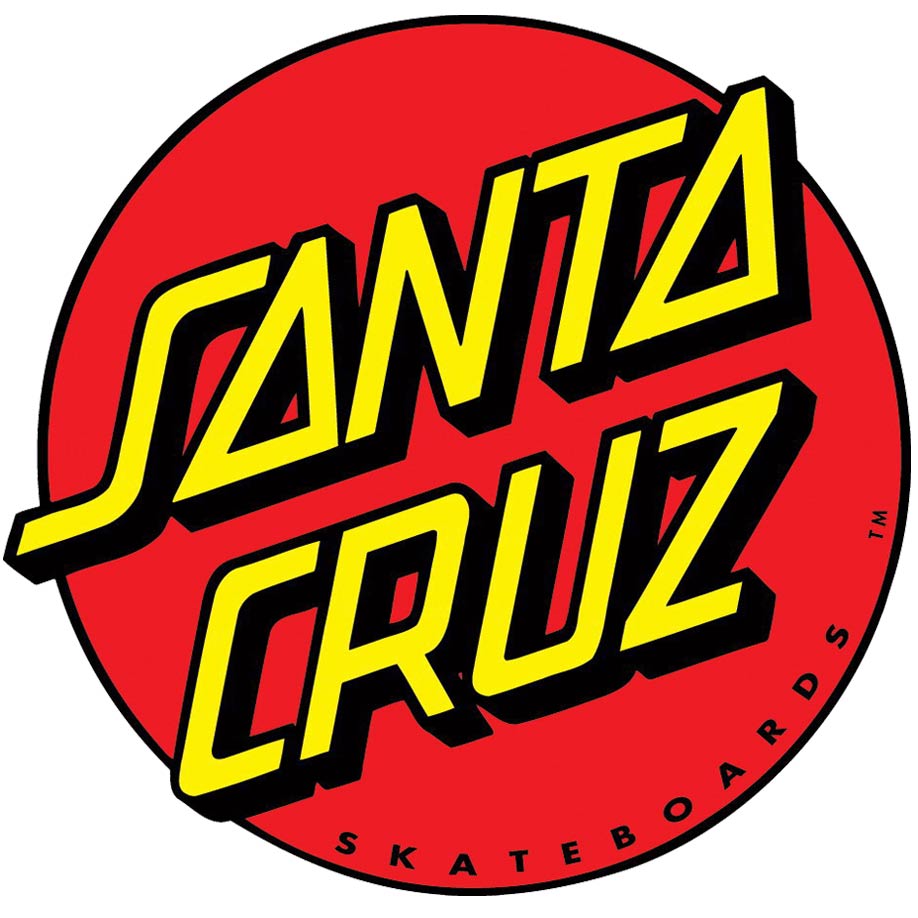 Santa Cruz Skateboards Red Dot Logo Sticker – The Dark Slide