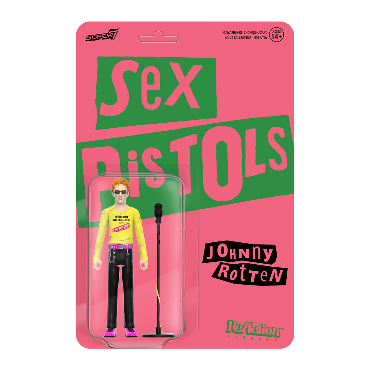 Super7 X Sex Pistols Johnny Rotten Never Mind The Bollocks Reaction