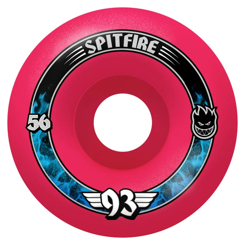 Spitfire F4 Radials Pink 56mm 93a Skateboard Wheels