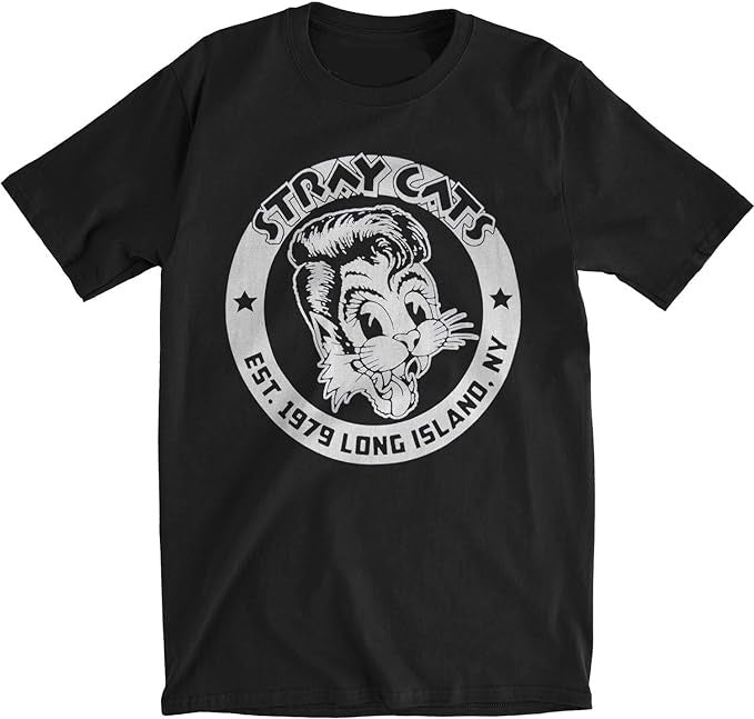 Stray Cats Band Mens T-shirt- Brian Setzer