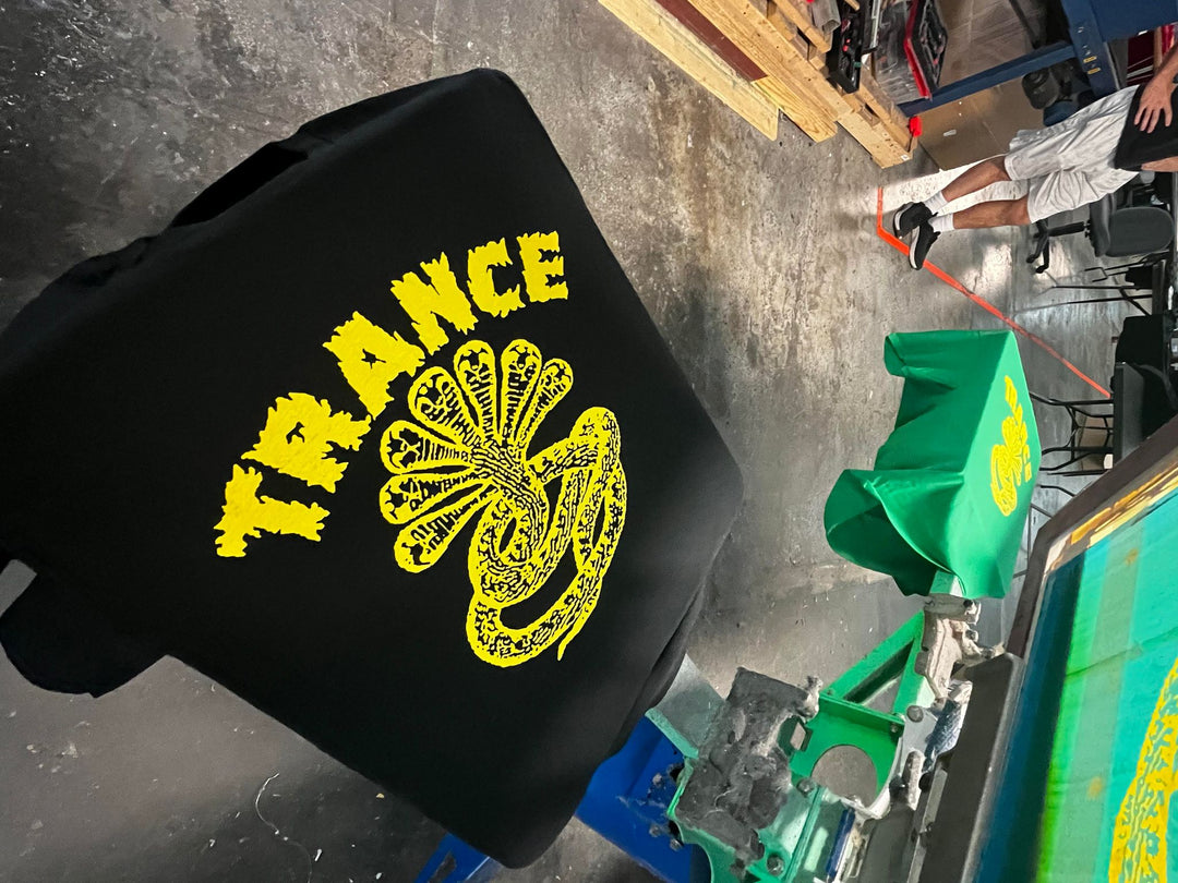 Trance Syndicate Records "Logo" Yellow Ink T-Shirt