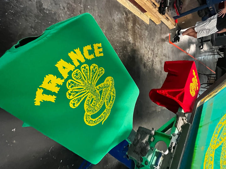 Trance Syndicate Records "Logo" Yellow Ink T-Shirt