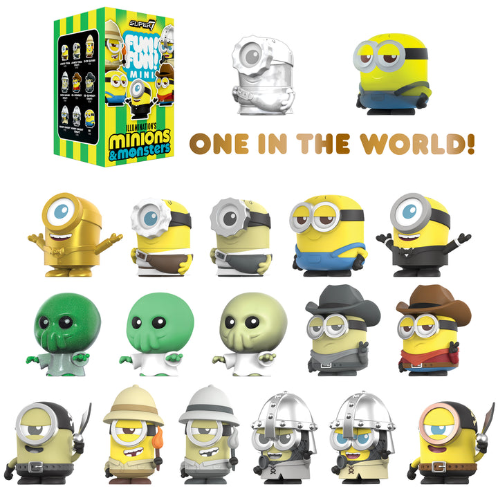 Super7 X Minions & Monsters FUN! FUN! MINI - Wave 01 - Individual Blind Box Toy