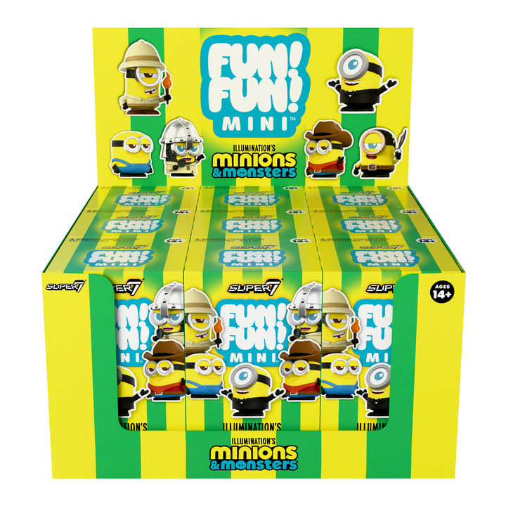 Super7 X Minions & Monsters FUN! FUN! MINI - Wave 01 - Individual Blind Box Toy