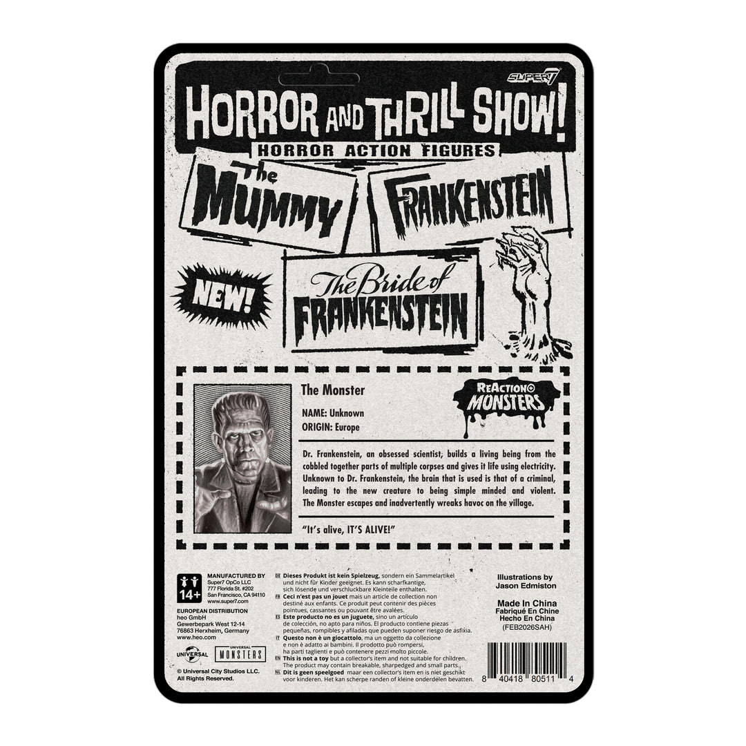 Super7 X Universal Monsters - Frankenstein Reaction Figure