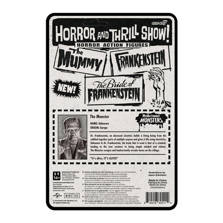 Super7 X Universal Monsters - Frankenstein Reaction Figure