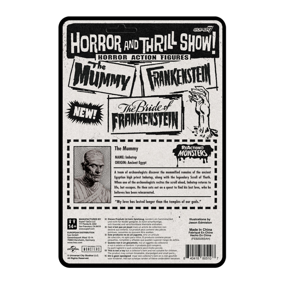 Super7 X Universal Monsters - The Mummy Reaction Figure