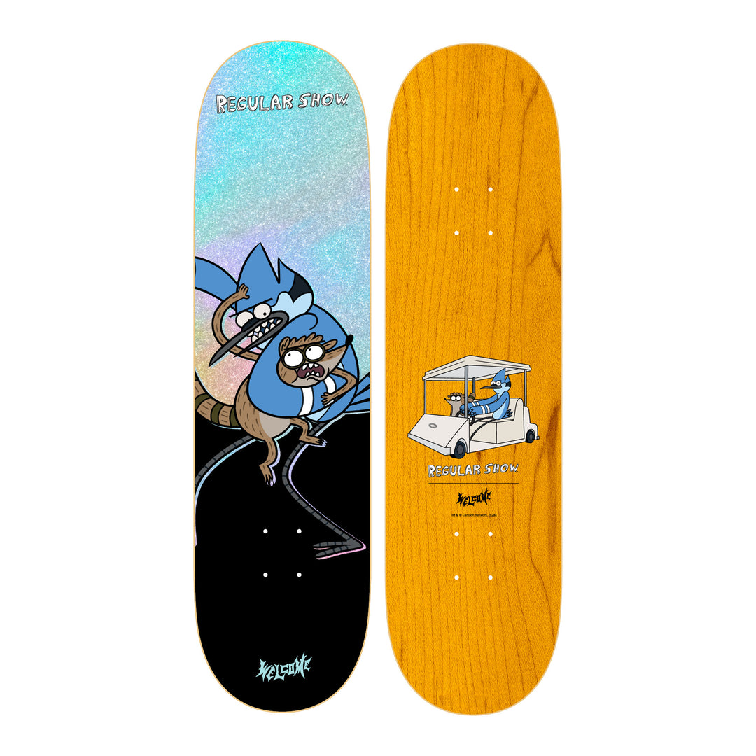 Welcome X Regular Show Fight 8.25" Skateboard Deck