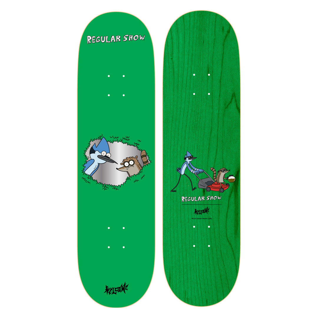 Welcome X Regular Show Shrub 8.5" Skateboard Deck