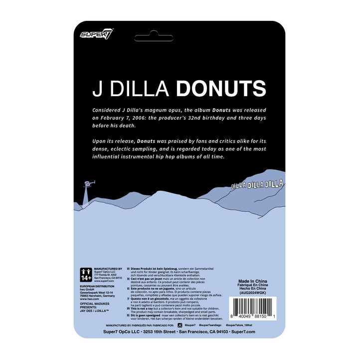 Super7 x J DILLA (DONUTS - SMILE ALBUM COVER) ReAction Figure