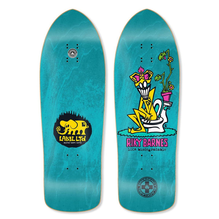Black Label Riky Barnes "100% BIODEGRADABLE" Skateboard Deck